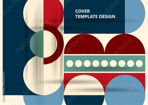 Modern laconic geometric composition for cards, heading, invitation, poster, social networks, publications after publication. Vector