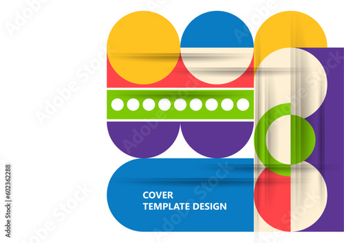 Modern laconic geometric composition for cards, heading, invitation, poster, social networks, publications after publication. Vector