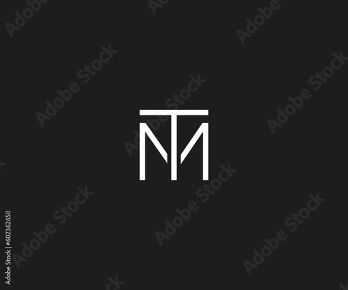 tm or mt logo icon vector