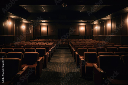 The Dark Room and Excitement of the Movie Theater photo