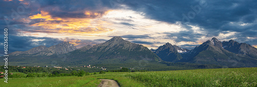 High Tatras in Slovak Republic. Rocky Mountains in High Tatras. Europe.