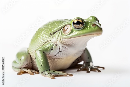 frog on white background