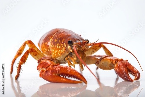 lobster on a white background