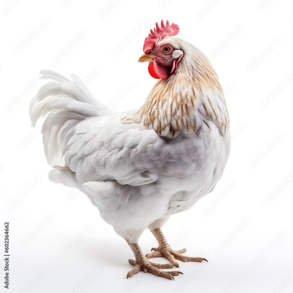 Fototapeta premium chicken isolated on white background