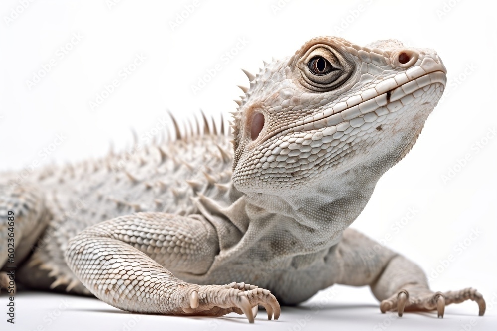 Fototapeta premium iguana on a white background