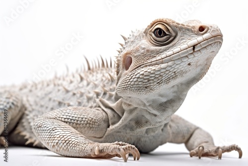 iguana on a white background