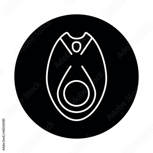 Erection ring color line icon. Pictogram for web page