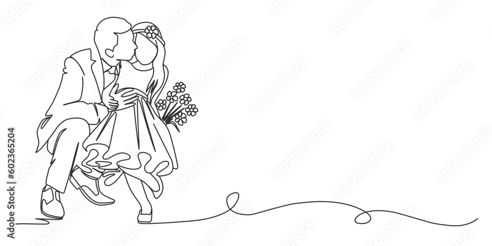 Fathers day line art vector illustration, father and daughter line art hand drawn illustration Fathers day line art vector illustration, father and daughter line art hand drawn illustration
