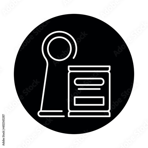 Erection ring color line icon. Pictogram for web page