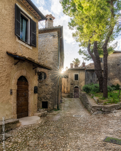 Scenic view in Arpino  ancient town in the province of Frosinone  Lazio  central Italy.