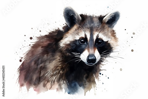 raccoon painting