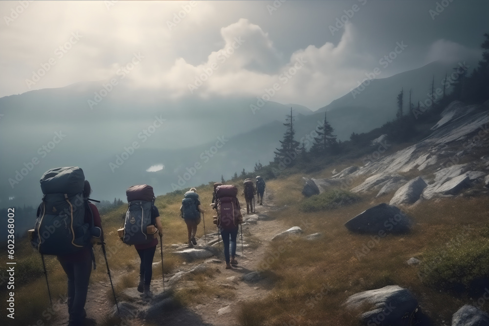 Obraz premium hiking in the mountains