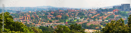 KAMPALA,UGANDA-MARCH 23,2023:Panorama of Kampala from the top © truba71