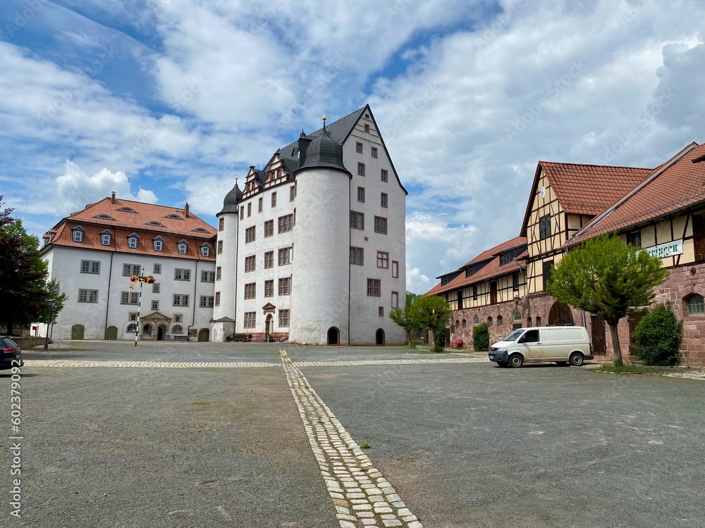 Das Schloss in Heringen an der Helme im Landkreis Nordhausen, Thüringen