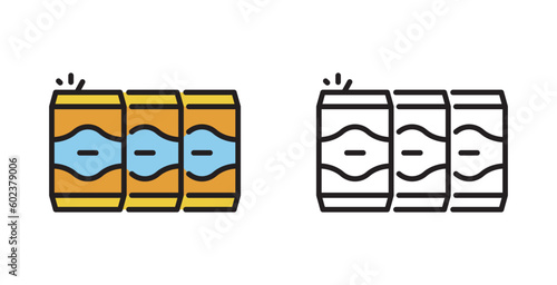 Icon of an alcoholic drink beer in jar