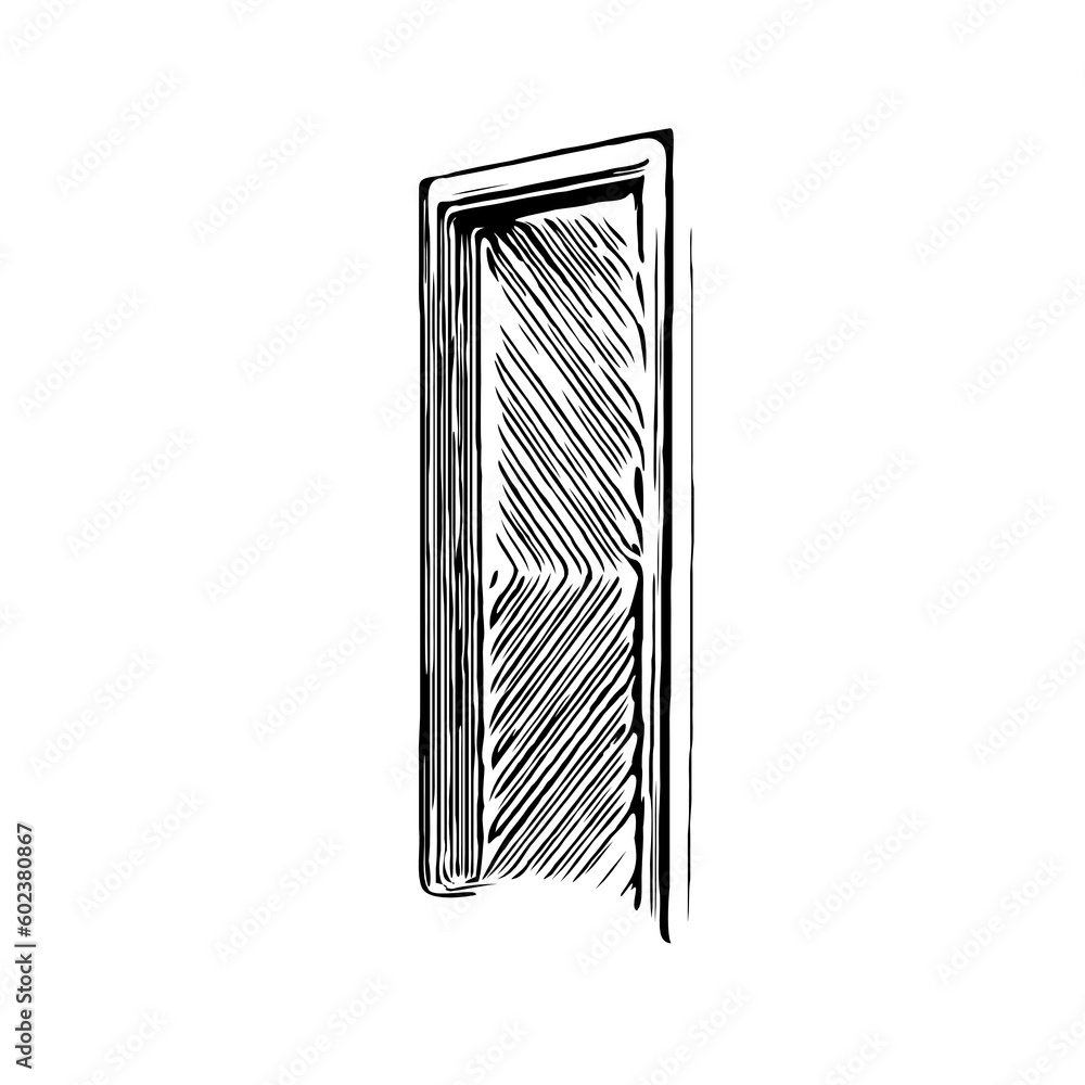 black and white sketch of a house door design with a transparent background black and white sketch of a house door design with a transparent background