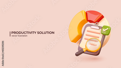 3D stock trading concept. 3D Realistic design of sell and buy money cash and exchange with finance business, earning investment. Bank trading or investment in cute cartoon style. Vector illustration