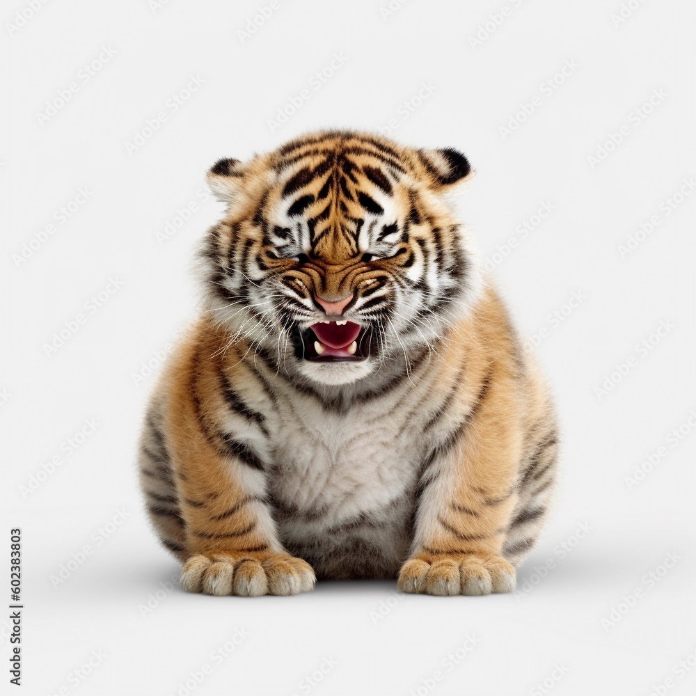 A fat chubby cute Tiger