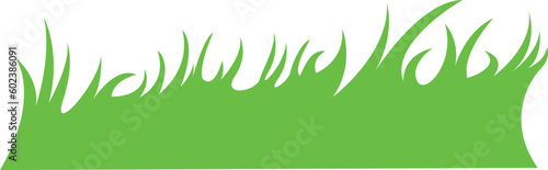 green grass vector , isolated on white background resizable