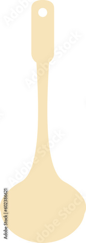 Ladle flat pattern for decoration.