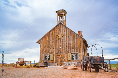 old abandoned farm at countryside in US