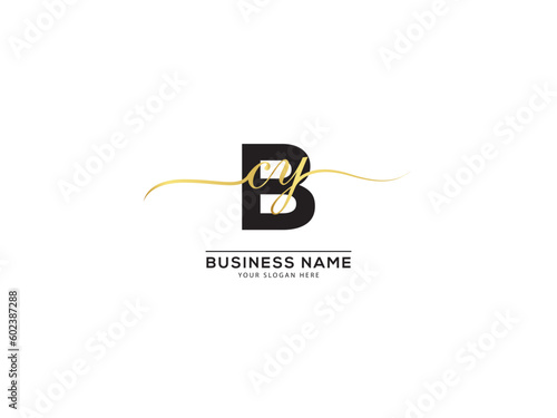 Calligraphy Bcy Luxury Logo, Creative Signature Bcy cby Logo Letter Vector For Luxury Shop photo