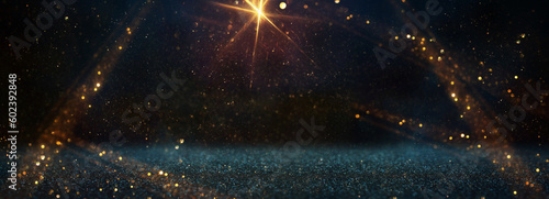 Fotografiet background of abstract glitter lights