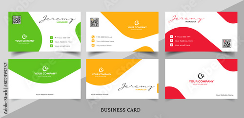 vector abstract business card template