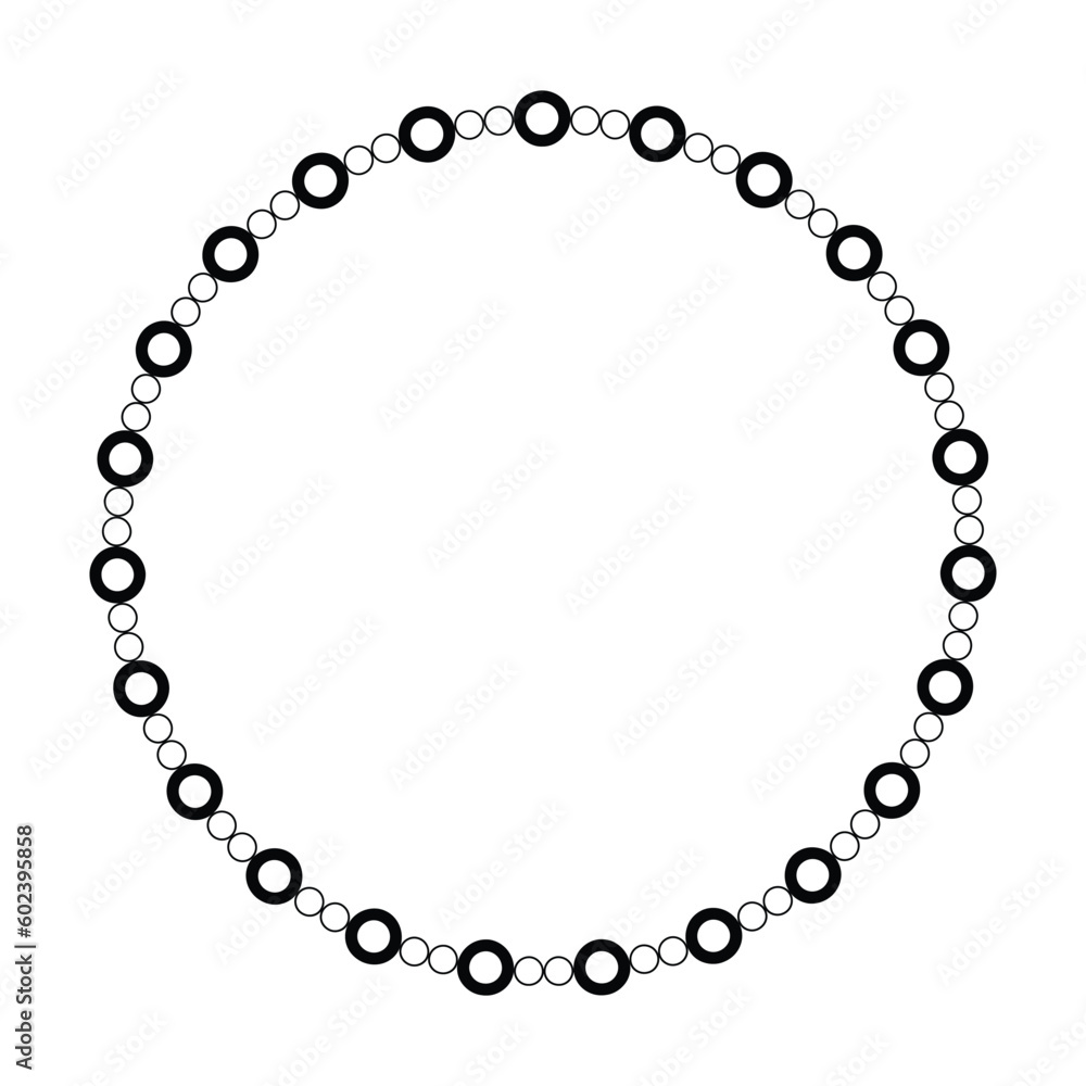 Circle frame round border design shape icon for decorative vintage doodle element for design in vector illustration Circle frame round border design shape icon for decorative vintage doodle element for design in vector illustration