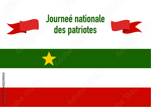 Vector Illustration to Celebrate Patriots Day. Quebec, Canada.