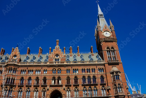 Partial view of the St.Pancras hotel 