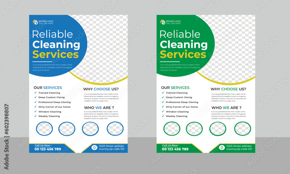House cleaning services flyer Vector and editable flyer design House cleaning services flyer Vector and editable flyer design