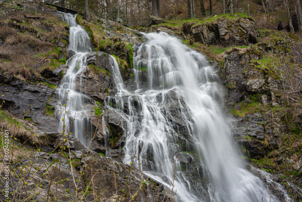 Famous waterfall of Todtnau in Black Forest (German: Schwarzwald), Germany
