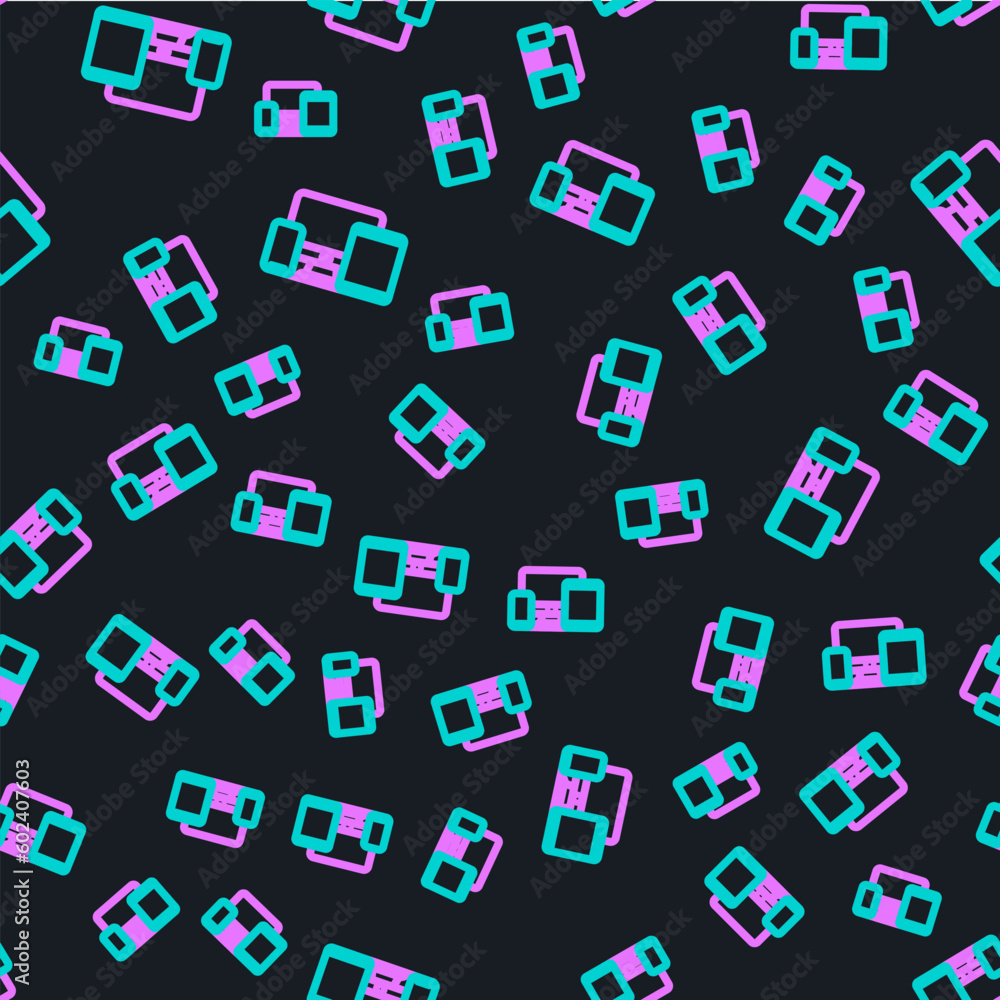 Line Computer monitor, graphic tablet and mobile phone icon isolated seamless pattern on black background. Earnings in the Internet, marketing. Vector Line Computer monitor, graphic tablet and mobile phone icon isolated seamless pattern on black background. Earnings in the Internet, marketing. Vector