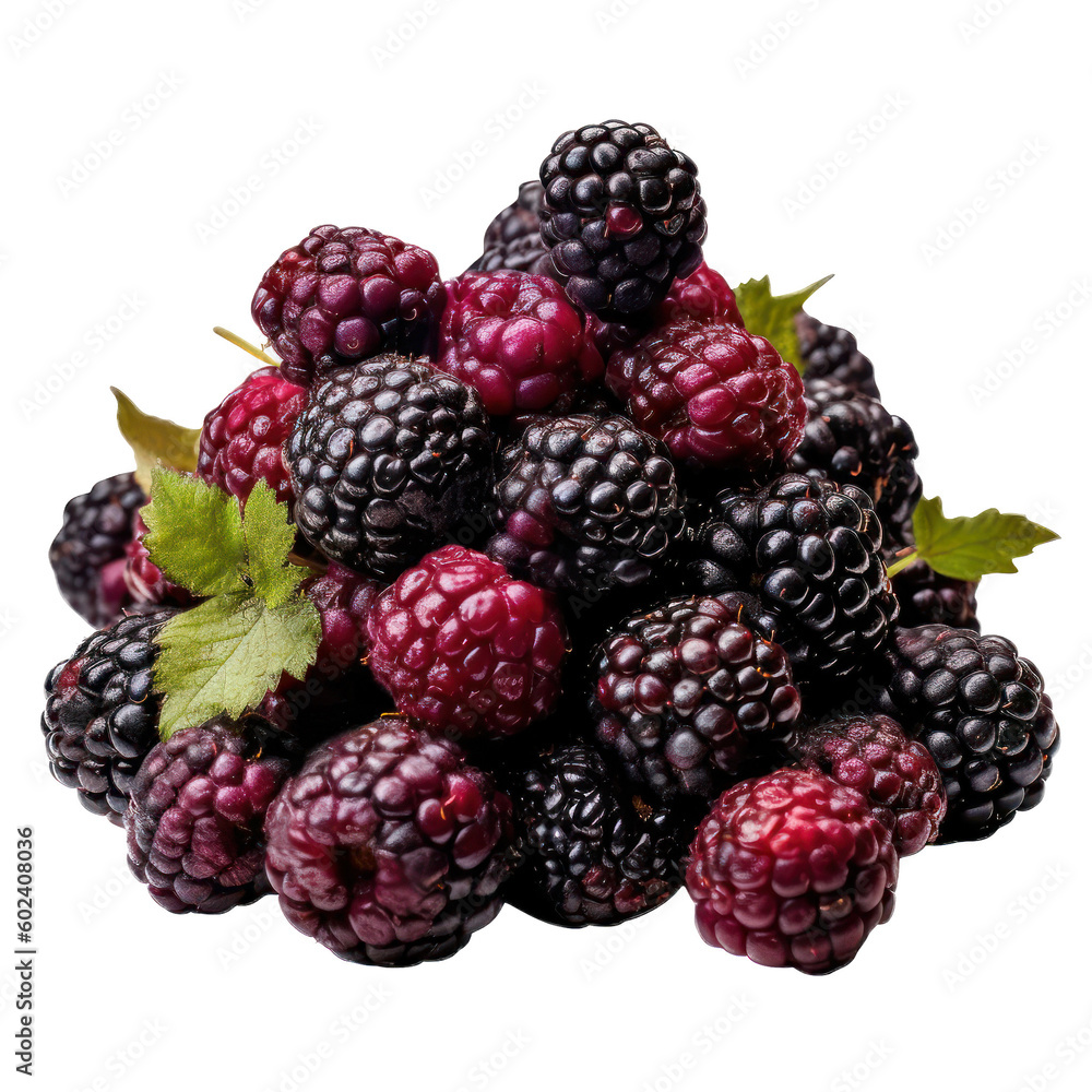 Blackberries isolated on a white background Blackberries isolated on a white background