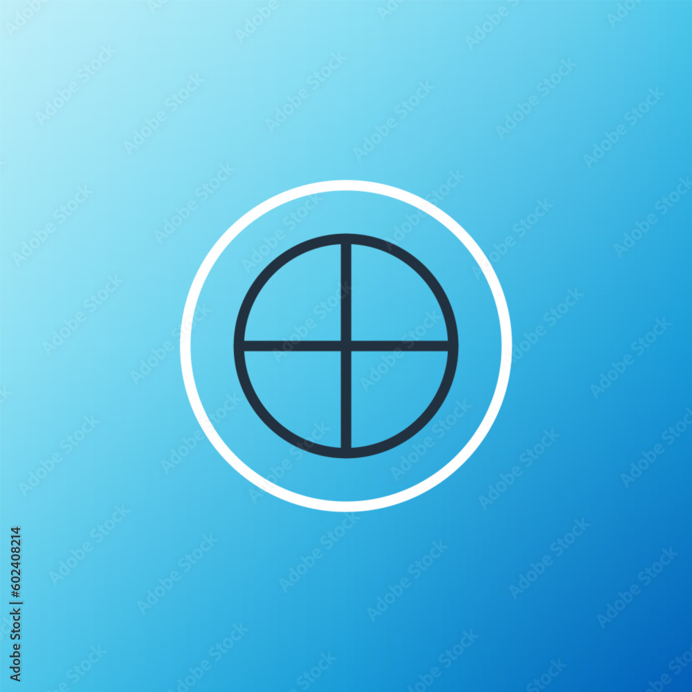 Line Earth globe icon isolated on blue background. World or Earth sign. Global internet symbol. Geometric shapes. Colorful outline concept. Vector Line Earth globe icon isolated on blue background. World or Earth sign. Global internet symbol. Geometric shapes. Colorful outline concept. Vector