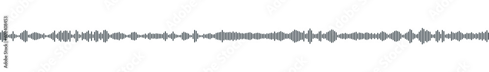 seamless sound waveform pattern for radio podcasts, music player, video editor, voise message in social media chats, voice assistant, recorder. vector illustration