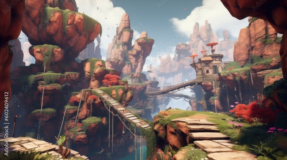 Obraz premium Stunning Game Environment Art