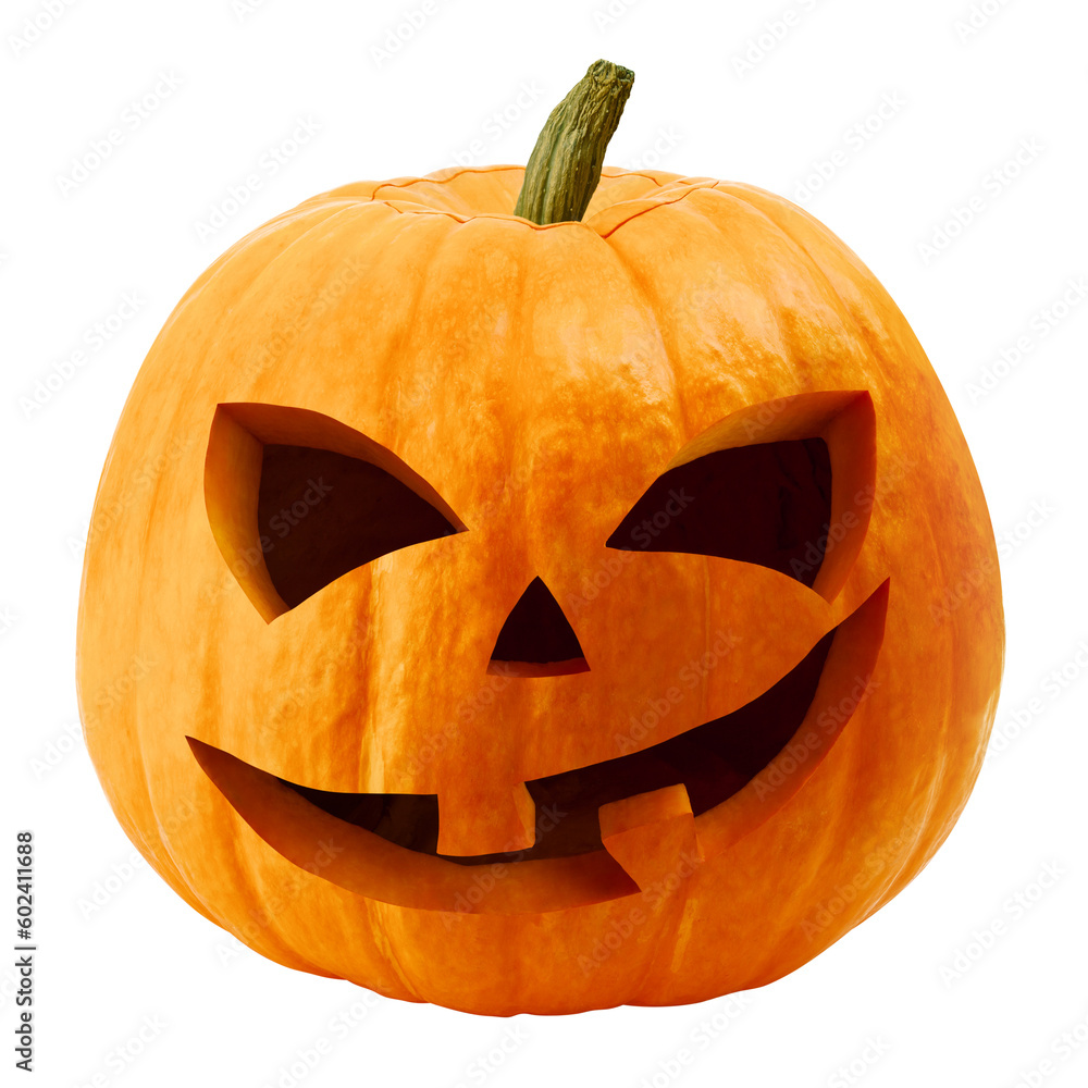 Halloween pumpkin isolated on white background, full depth of field Halloween pumpkin isolated on white background, full depth of field