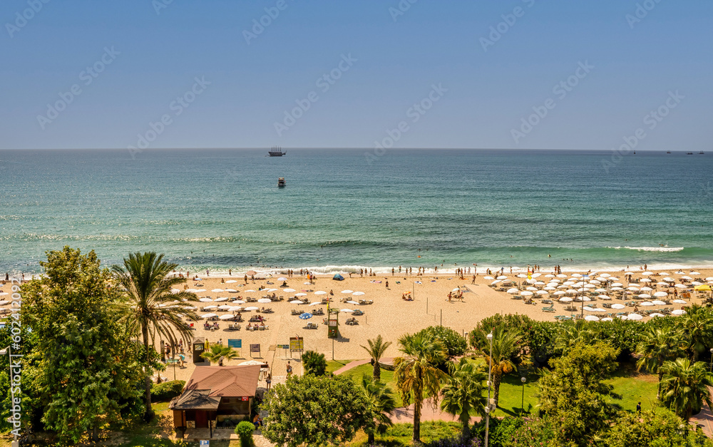 Alanya - the beach of Cleopatra . One of most popular seaside resorts in Turkey