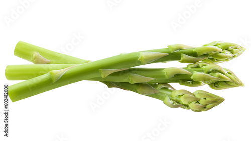 asparagus isolated on white background, full depth of field