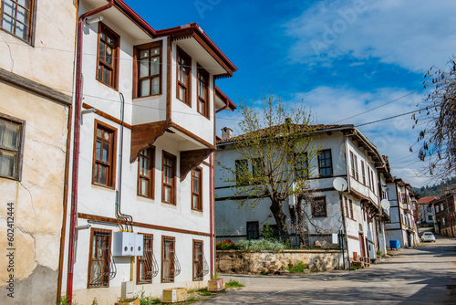 Tarakli, Sakarya, Turkey. Traditional old houses in Tarakli District. Beautiful historical houses. © resul