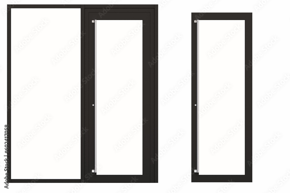 interior doors isolated on white background, interior furniture, 3D illustration, cg render interior doors isolated on white background, interior furniture, 3D illustration, cg render