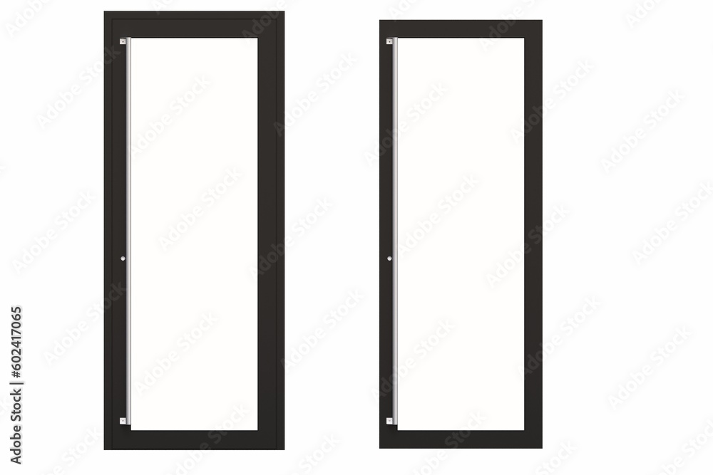 interior doors isolated on white background, interior furniture, 3D illustration, cg render interior doors isolated on white background, interior furniture, 3D illustration, cg render