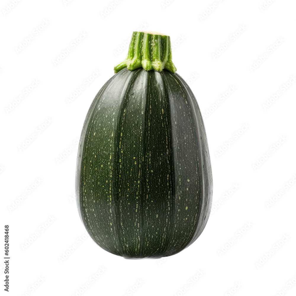 Zucchini standing straight bottom center view isolated Zucchini standing straight bottom center view isolated