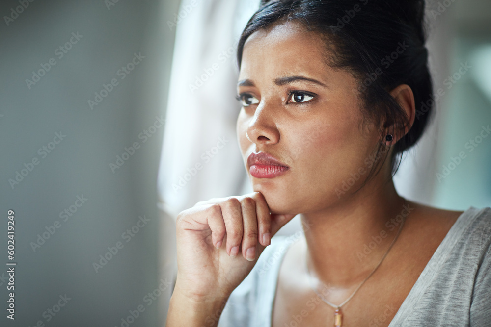 Stress, anxiety and worried business woman online in office with deadline, problem or internet crisis. Risk, worry and face of female person reading email of phishing, scam or 404 notification Stress, anxiety and worried business woman online in office with deadline, problem or internet crisis. Risk, worry and face of female person reading email of phishing, scam or 404 notification