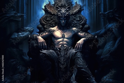 Hades, god of the underworld Generative AI © Diana