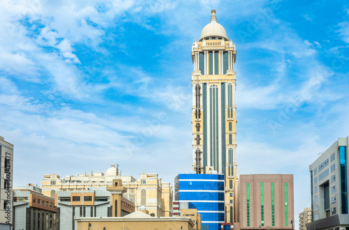 Modern buildings in Al Olaya the city center of Riyadh, Saudi Arabia photo