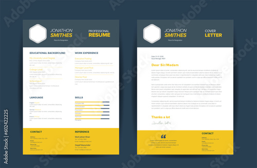 CV Resume Template Design