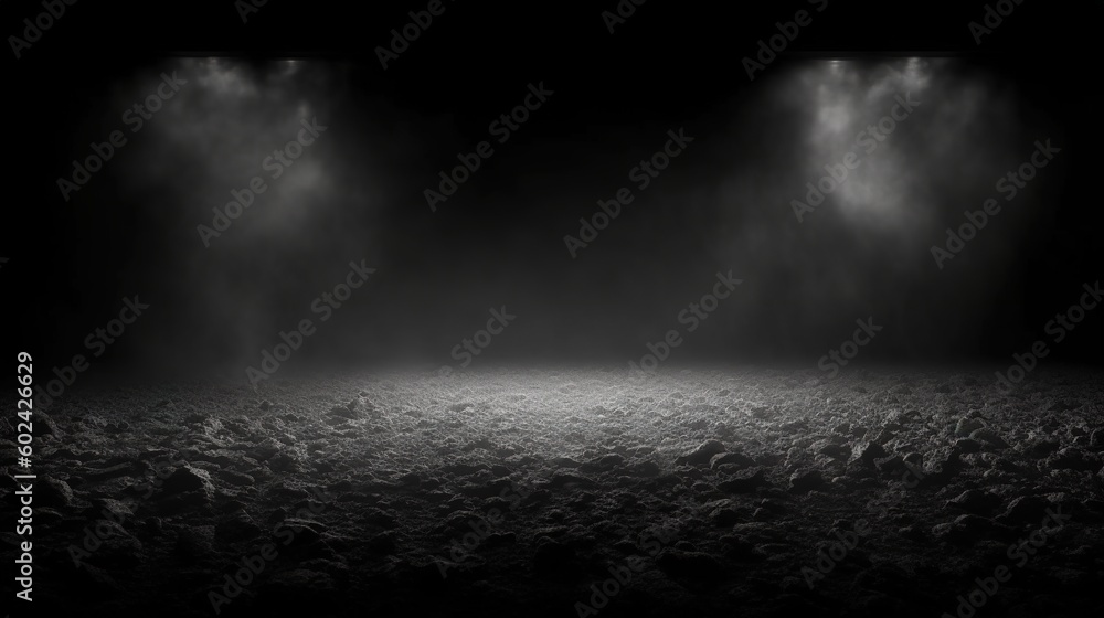 Dark stage background design, generative ai